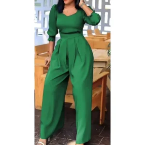 Vintage Short Sleeve Jumpsuit