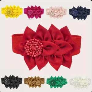 Corsets Waistband Belts Bow Decoration Wide Belt