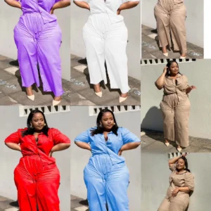 Buttoned top with Palazzo Pants 2 Piece set.